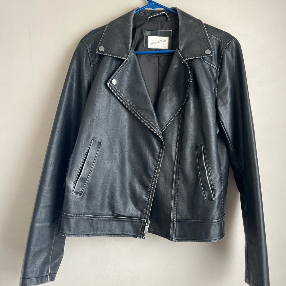 Barely worn Universal Thread faux leather jacket size medium. Great condition